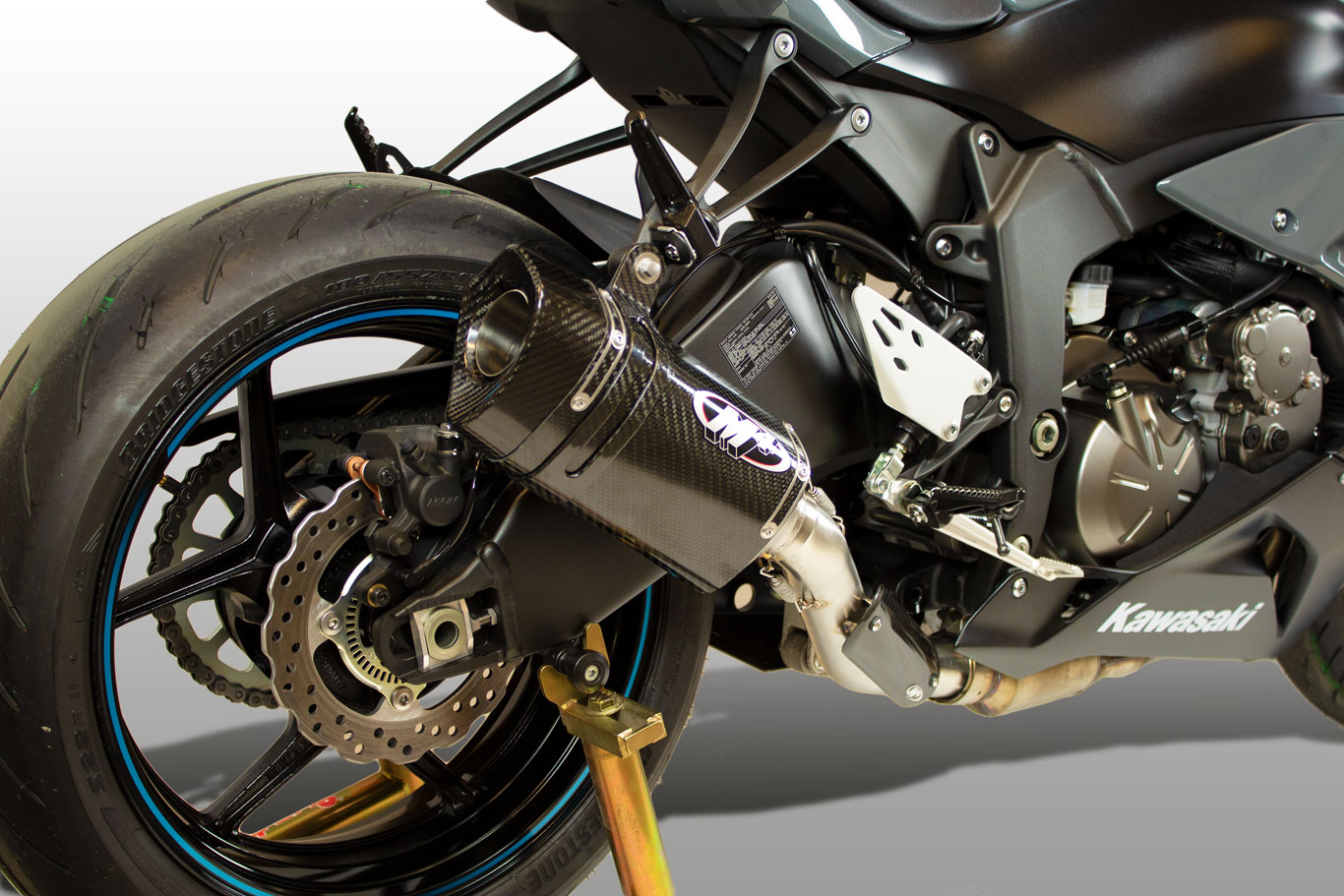 M4 TECH1 CARBON FIBER SLIP-ON SYSTEM 2009-2024 Kawasaki ZX-6R - KA6934